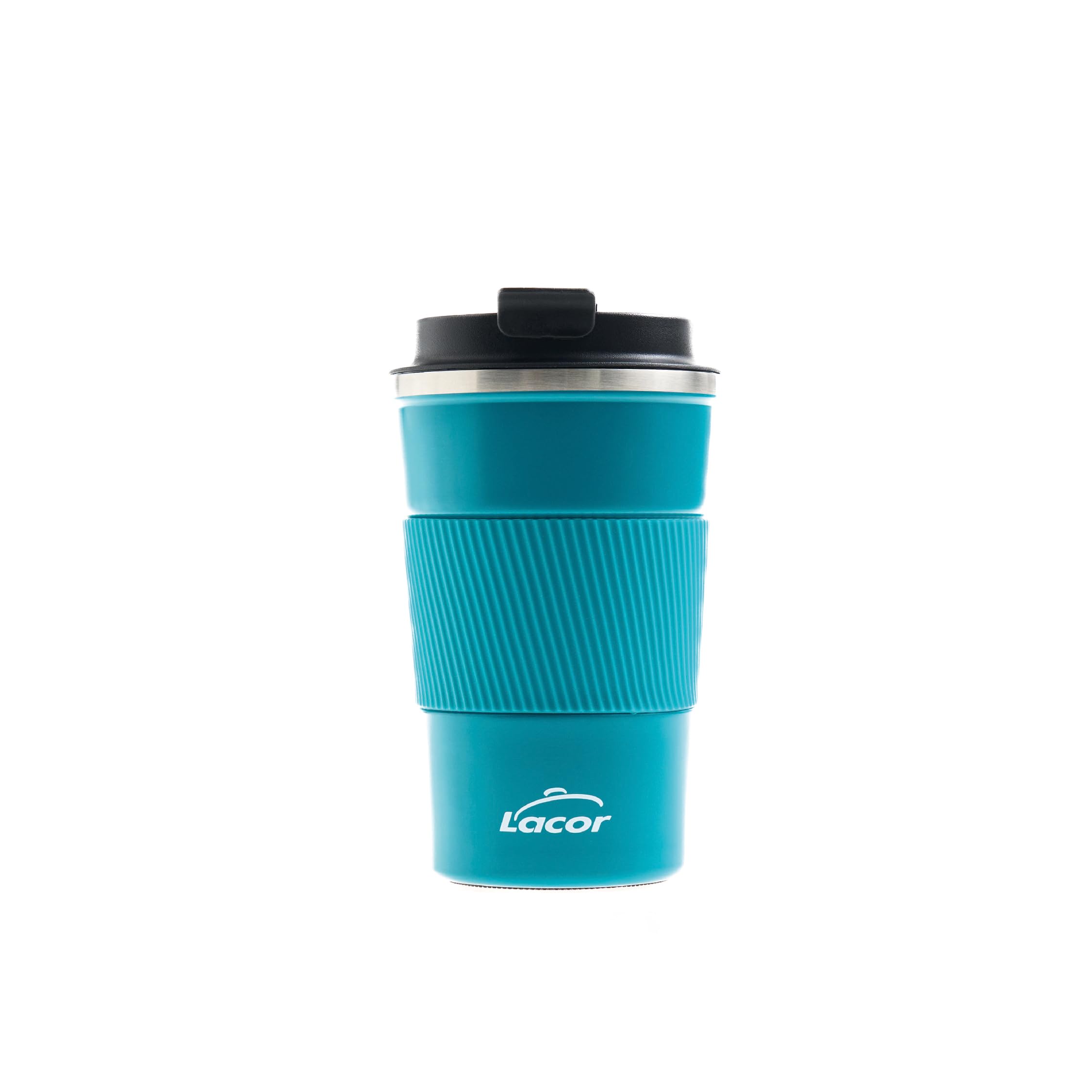 Vaso Termo Lacor Azul, Doble Pared, Ácero Inoxidable 350 ml | Ideal para Bebidas Calientes y Frías