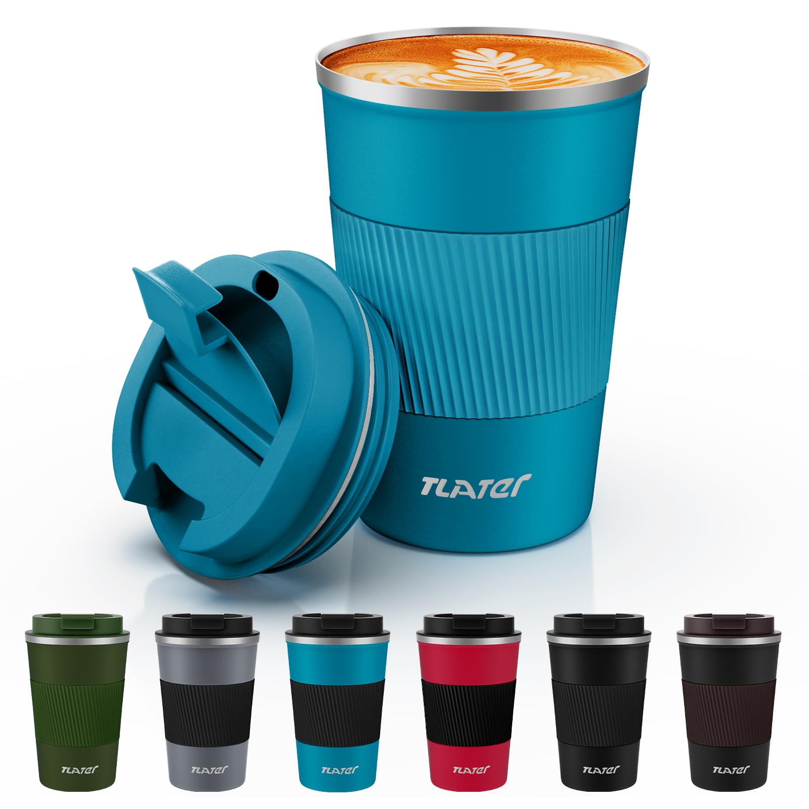  Tlater Tetera térmica para café y té, 380 ml, doble pared, para llevar
| Tlater Botella térmica para café, té y bebidas